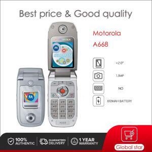 모토로라 A668 언락 리퍼비시 휴대폰 GSM 900  1800 좋은 품질 1년 보증 (영어만 지원)
