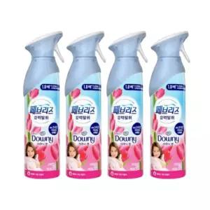 페브리즈 에어 실내탈취제 다우니향 165g x 4개 화장실 고기냄새 공기탈취제