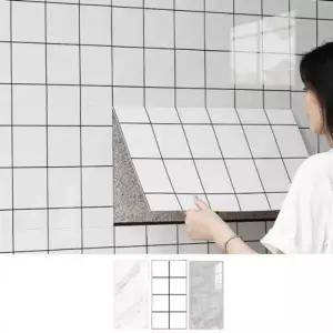 접착식 벽 데코 타일시트지 10p 주방벽 접착 30X60cm 화장실 접착식 방습 현관 데코 방수 스티커