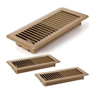 4x10인치 바닥 통풍구 커버 FL 공기 배출구 메탈 레지스터 그릴 막힘 방지