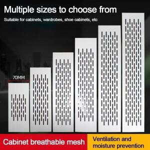 알루미늄 스틸 통풍구 커버 직사각형  메쉬 환기구 그릴 70mm 폭 공기 장식 가구 하드웨어