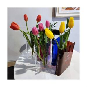 책모양 화병 인테리어소품 아크릴화병 북 레터링 북화병 책꽂이화병 오브제