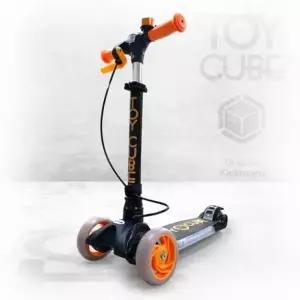 유아 세발킥보드 블랙 접이식 티큐브 씽씽이 LED