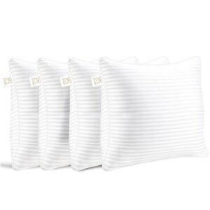 예트베아 베개 삽입물 4종 삽입물 거실용 마이크로파이버 소파 세트 18X18인치 45X45CM 침대 버진 충전물 얼터너티브 소프트 던지기 사각형 다운 베개 흰색