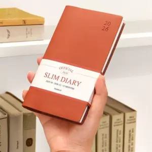 스토어-지유 2026 오피셜 슬림 먼슬리 날짜형 월간 다이어리 (수첩형 · 업무용) 슬림다이어리