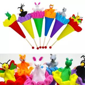 어린이집 유치원 인형극 막대인형 교구 상황극 창의성발달