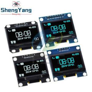 TZT OLED LCD 디스플레이 모듈  1.3 인치  SPI/IIC I2C 통신  화이트 및 블루 컬러  128x64