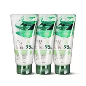 뷰티관리 [LG생활건강] 더페이스샵 신선한 제주 알로에 수딩젤 튜브형 300ml 3개