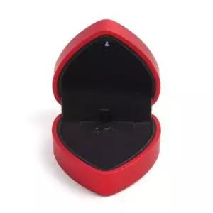 레드 쥬얼리케이스 하트 LED 목걸이케이스 LED 하트 목걸이케이스 레드 쥬얼리케이스