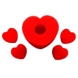 마술 도구 키트 곱셈 발렌타인 5개/대 결혼식 클로즈업 소품 트릭 마술쇼 매직 하트 무대 용품 스폰지