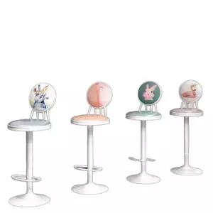 회전바 그림 의자 높은 귀여운 스툴 로비 체어