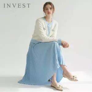 [인베스트] 비즈 포켓 배색 가디건_IN6S1KC4521