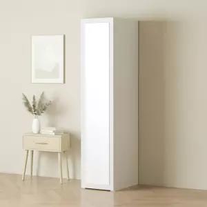 [가구] 마일 터치 미니 수납 전신거울 긴 옷장 400