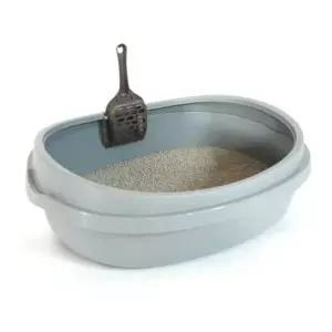 SPS M 펫투비 푸르미 고양이 화장실 라이트 그레이 대형