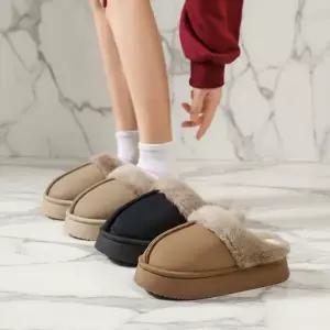 /신상오픈런 여성용 따뜻한 데일리 홈 오피스 털 슬리퍼