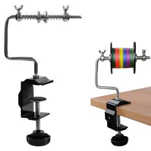 낚싯줄 스풀러 휴대용 낚싯줄 와인더 스풀러 기계 조절 가능한 안정적인 릴 스풀러, 클램프 스풀링 스테이션 시스템을 갖춘 회전 주조