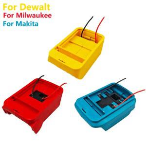 Makita/DeWalt/Milwaukee 18-21V 리튬 이온 배터리 DIY 어댑터 커넥터 충전 헤드 하우징 홀더 기본 도구