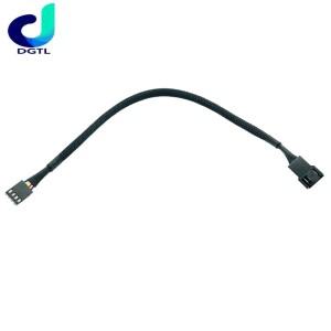 메인보드 CPU 4핀 팬 연장 케이블 PWM 4P 어댑터 컴퓨터 케이스 전원 커넥터 분배기