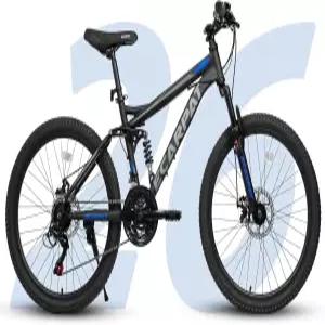 에카파트 24인치/26인치/27.5인치 산악 자전거 풀/프론트 서스펜션 듀얼 디스크 브레이크가 장착된 21단