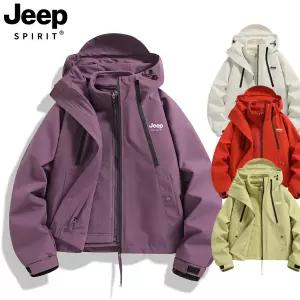 JEEP SPIRIT 3in1 탈부착 여성 바람막이 등산데일리 루즈핏 아우터 방수