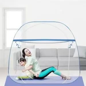 원터치 모기장 접이식 텐트형 방충망 패밀리 거실 침