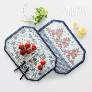 프라카 폴란드패턴 항균 양면도마 팔각 대