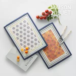 프라카 폴란드패턴 항균 양면도마 사각 대