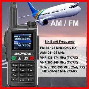 Baofeng UV18 Pro Max GPS 및 AM FM 6밴드 워키토키 무선 복사 주파수 999CH 장거리 Type-C 양방향 라디오