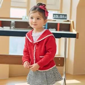 [롯데백화점]프렌치캣 RED 세일러 니트 가디건 Q51DAW011