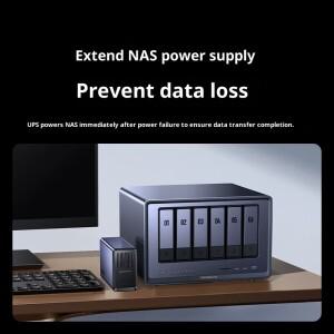 UGREEN US7000 UPS 백업 전원 공급 장치 24000mAh 300W NAS 개인 클라우드 홈 스토리지 하드 드라이브 보