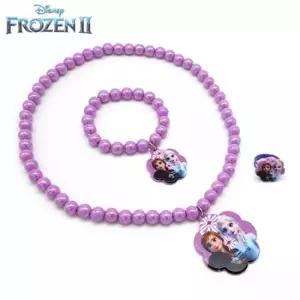 아크릴 연퍼플 겨울왕국2 꽃모양 3종세트 라엘 구슬목