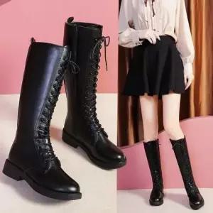 옆지퍼 기모안감 여성롱부츠 워커힐부츠 기모안감 여성롱부츠 워커힐부츠 옆지퍼