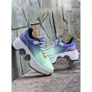 롤러슈즈 신발 바퀴달린신발 휠리스 1 인라인 운동화 240 블루블랙