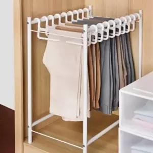 고품질 행거 옷걸이 논슬립 카트형 이동형 바지 시스템행거 옷걸이행거 드레스룸행거 이동식행거 WFIPAGP