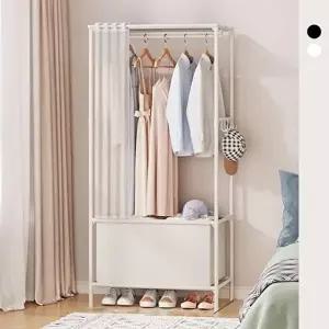 고품질 행거 옷걸이 드레스룸 조립식 간이옷장 수납 침실 소형 시스템행거 옷걸이행거 WFIPAHL