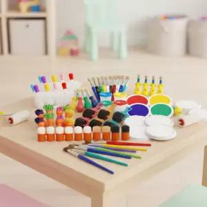 캐스B 미술놀이 도구세트 스포이드 펑키브러쉬 붓 패턴롤러 스탬프 찍기놀이 유아 미술도구