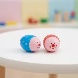 캐스B 에그쉐이커 2종세트 맑은소리 원목 음악 음악놀이 마라카스 셰이커 악기놀이 연주