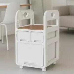 이동식 바퀴 가방 2단 서랍 트롤리 정리 수납