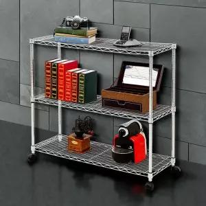 이동 틈새선반 홈메탈선반 1200 바퀴달린수납장 수납 메탈렉 3단