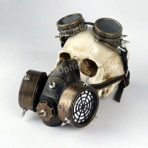 사이버펑크 2077 스팀펑크 고글 할로윈 기계방독면 프레