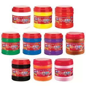 학교 방과후 학습 교재 대용량 벌크 큰 아이 클레이 만들기 재료 컬러 흰색 클래이 400g 칼라 점토 유치원