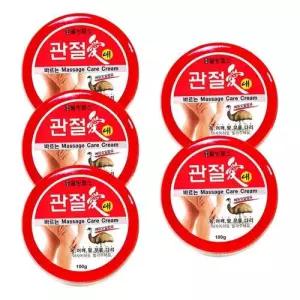 웰빙헬스 관절애 바르는 마사지크림 100g 5개 에뮤오 WDB40C9