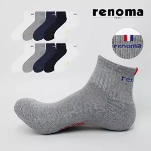 [레노마]남성 중목 스포츠 이중쿠션 파일 양말 RM5302 10족