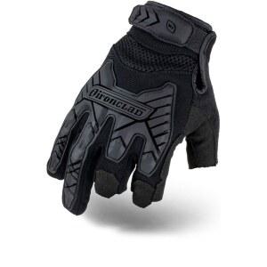 언클래드 전술 임팩트 트리거 장갑, TAA 준수, 군사용, 법 집행용, 에어소프트, 페인트볼, 세탁기 세탁 가능, 사이즈 XS-XXXL, 블랙(IEXT-FRIBLK-03-M), 미디엄(1켤레)