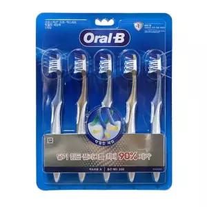 [퍼니메이커]오랄비 프로 에스퍼트 탁월한 세정력 칫솔 치솔 5개 중간헤드 크로스액션