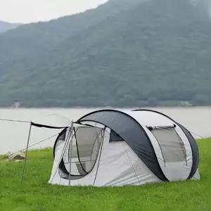 [콩심팥심]야외 캠핑용 접이식 팝업 쉘터 텐트 낚시용 간편 설치