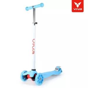 풋브레이크 3단 접이식 LED 유아킥보드 블루 무소음 인기선물 스포츠 운동기구 씽씽이