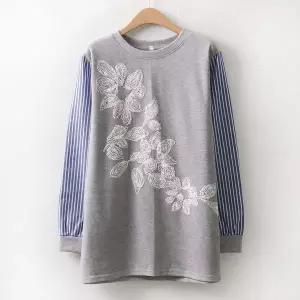 [하프클럽/] 발포꽃셔츠긴팔티 MN4894M601 빅사이즈