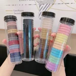 선물 케이스 머리끈 심플 대용량 헤어끈 1세트 20개 도톰이 무매듭