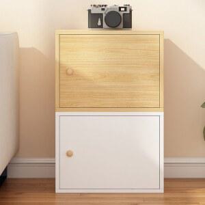 문있는책장 1단 상자형 책상위 책상 문달린 칼라박스 공간박스 시스템책장 30cm 아이디어